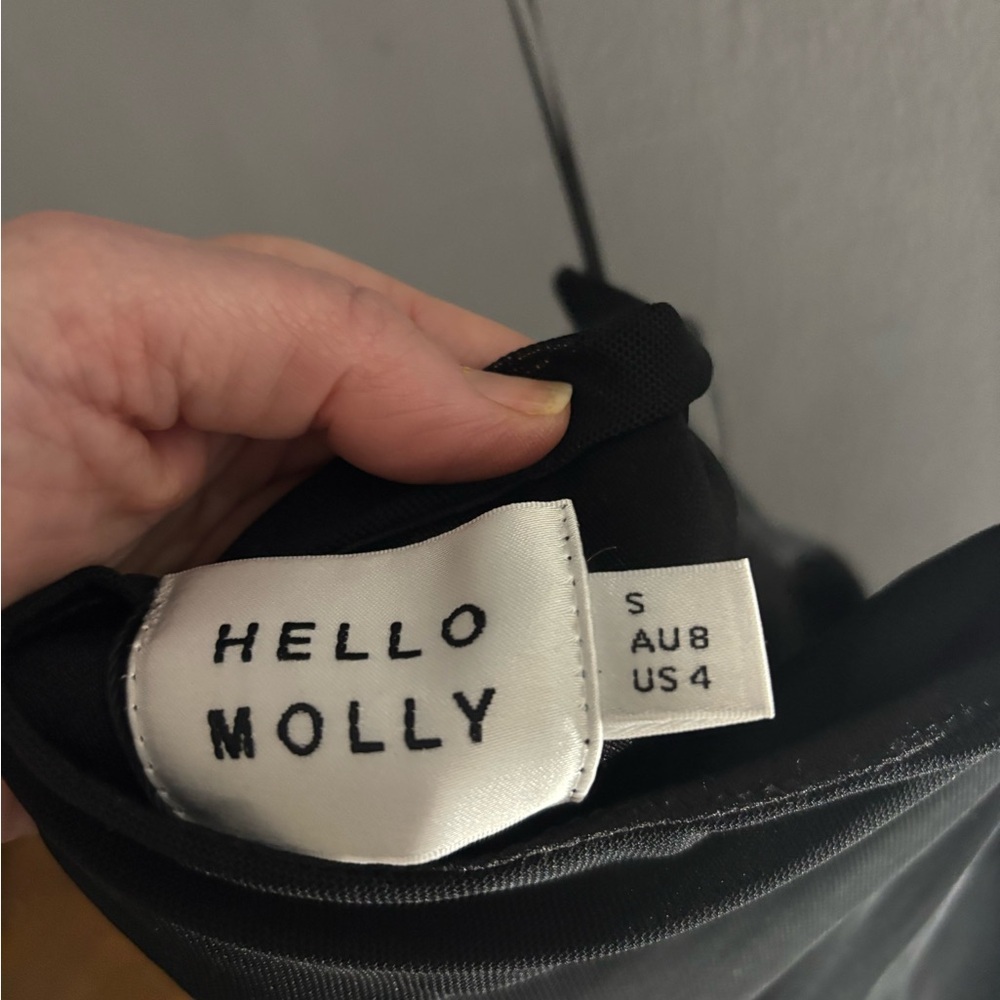 Hello Molly Not history  Black One-Shoulder Dress size S NWT - Picture 5 of 6